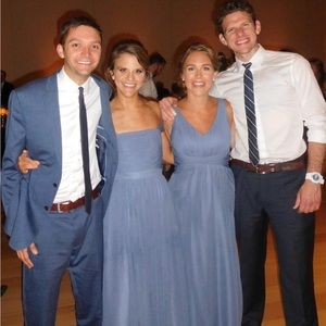 Blue bridesmaid dress